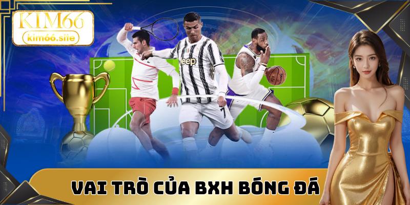 Vai trò của BXH bóng đá với người chơi tại nhà cái